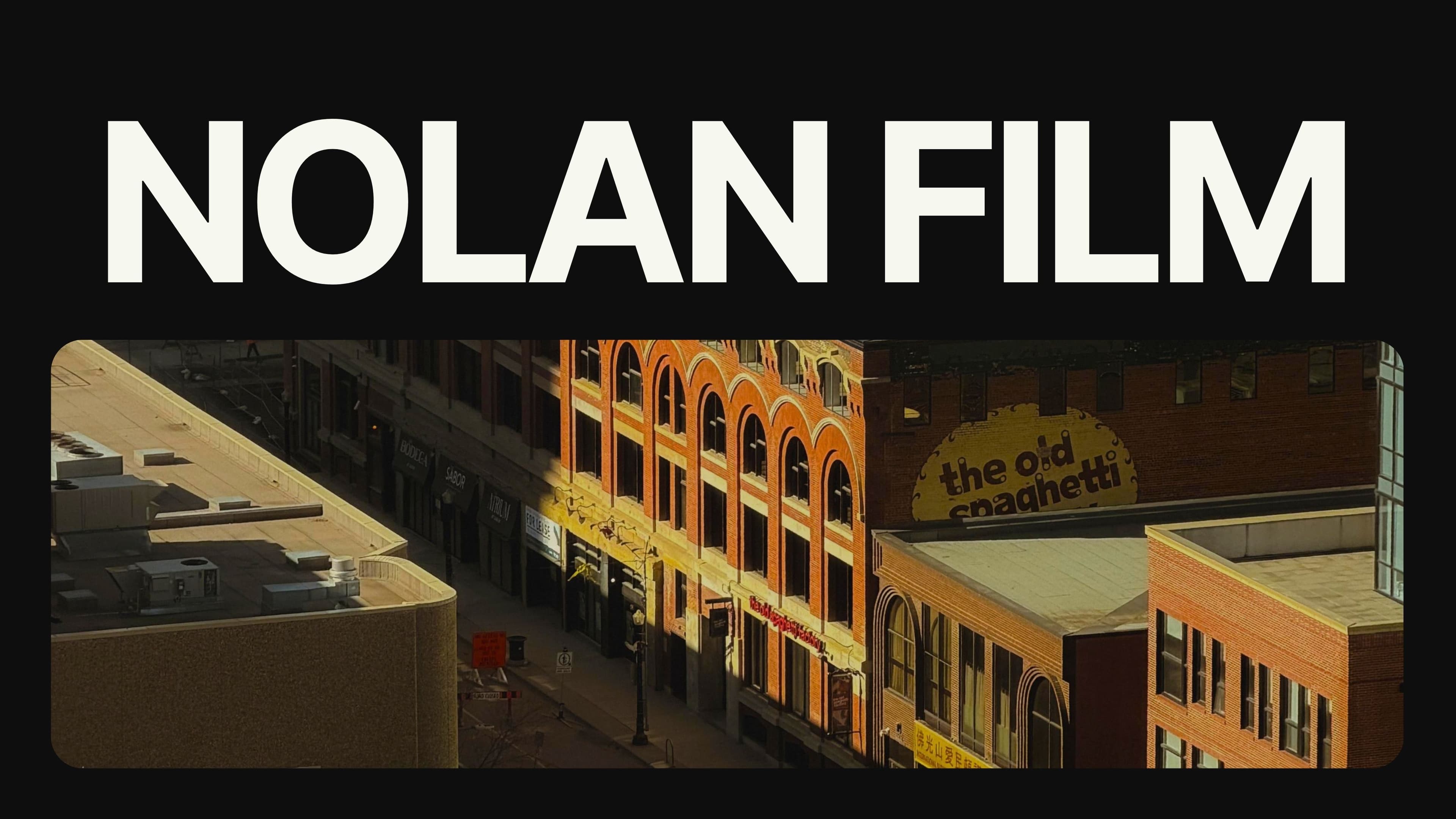 Nolan Film preset pack
